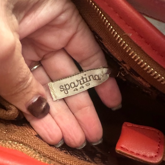 Spartina 449 Red and Black Floral Clutch - Picture 3 of 8